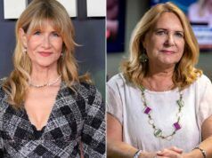 Laura Dern nel ruolo della giornalista investigativa Julie K. nella serie TV di Jeffrey Epstein. agirà come Brown