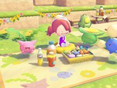 La maglietta con cerniera di Pokemon Pokopia. C’è un coniglio e il suo nome è Hoppip