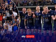 ‘Questo è speciale’ | I rinoceronti festeggiano con i fan dopo la vittoria dominante a Las Vegas