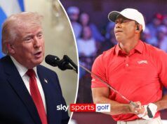 Donald Trump afferma che Tiger Woods NON giocherà nel Masters