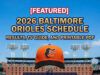 Programma Baltimore Orioles 2026: risultati, guida TV e PDF stampabile