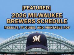 Programma Milwaukee Brewers 2026: risultati, guida TV e PDF stampabile