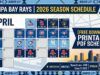Programma 2026 dei Tampa Bay Rays: risultati, guida TV e PDF stampabile