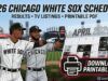 Programma Chicago White Sox 2026: risultati, guida TV CHSN e PDF stampabile