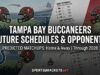 Futuri avversari dei Tampa Bay Buccaneers: incontri annuali in casa e fuori casa fino al 2028